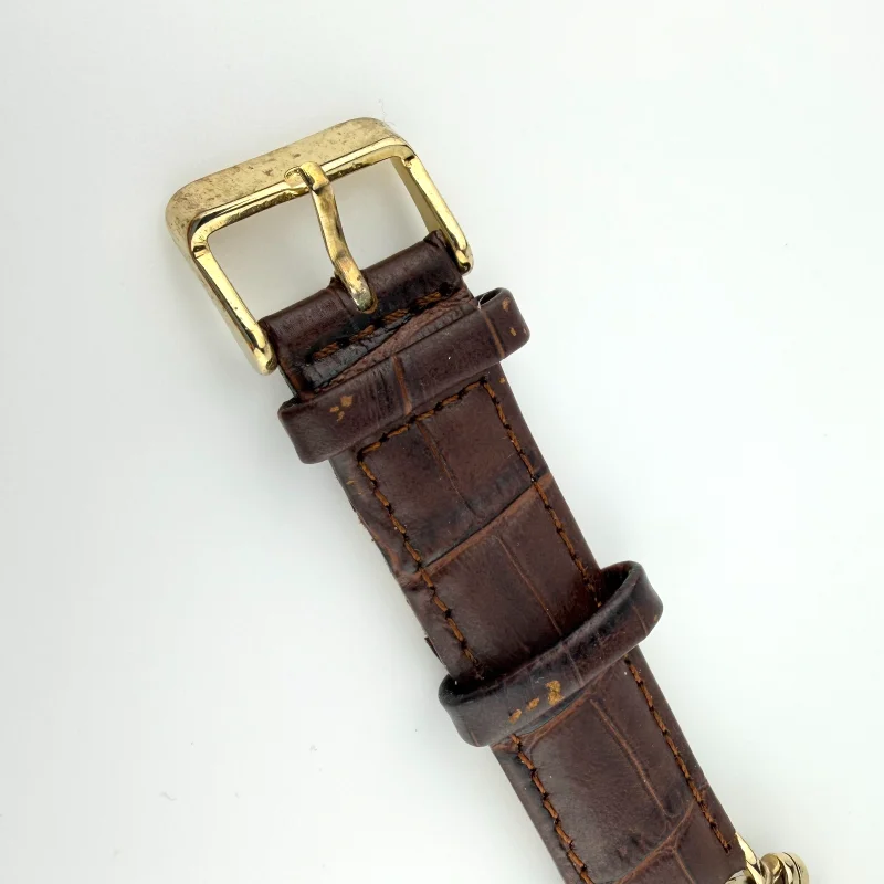 Vintage Benrus 10K Gold Plate Calendar Watch Day Date Mechanical Working