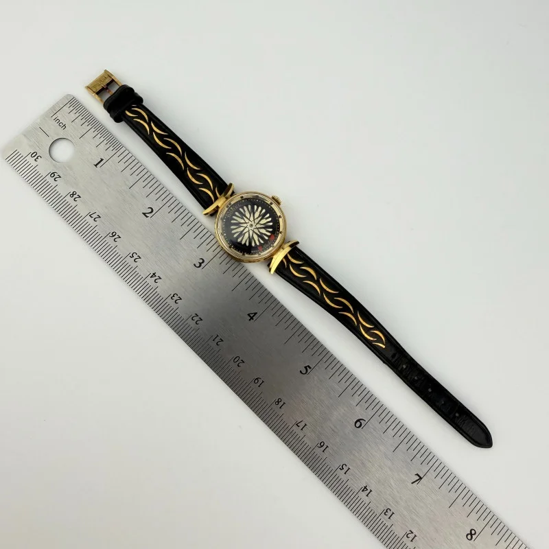 Working. Ernest Borel Cocktail Kaleidoscope 25mm Gold Dial, Manual Swiss Watch