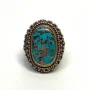 Bora Sterling Silver Ring With Turquoise Size 8