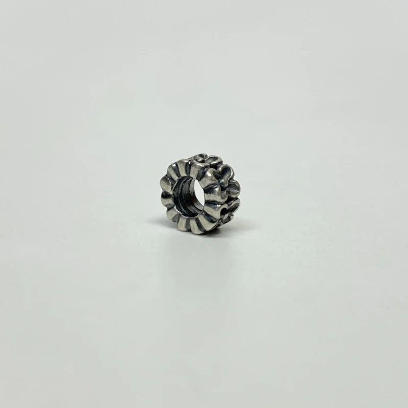 Retired PANDORA ALE 925 Sterling Silver Aloha Flower Spacer 790498 Bead Charm