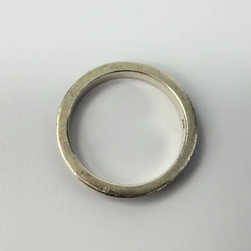 Anna Sui Marcasite Sterling Silver Band Ring Size 7