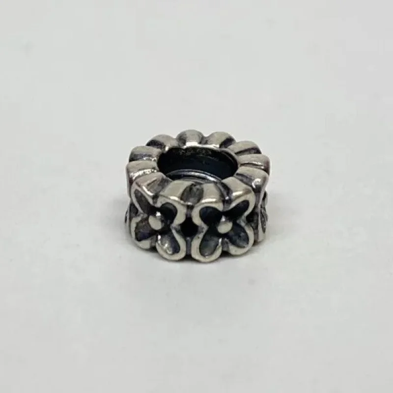 Retired PANDORA ALE 925 Sterling Silver Aloha Flower Spacer 790498 Bead Charm