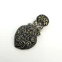 Vintage Judith Jack Sterling Silver Marcasite Heart Pendant - JJ Hallmark