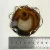 Brooch/Pendant Agate in 14 Kt Yellow Gold