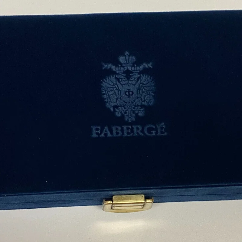 Faberge Egg Wine Glass Charms: Set of Six in Velvet Case - EXCELLENT CONDITION!