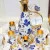 Butterfly Russian Sterling Silver & 24K Plated decanter for vodka & 6 Cups