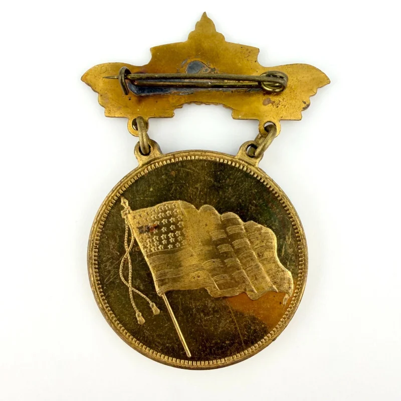 1912 Aledo, Mercer Cty, Illinois Old Soldiers Home Brass Badge