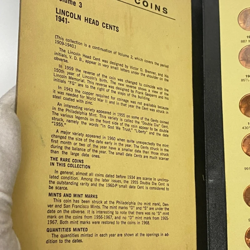 Library of Coins Lincoln Cent Album Vol-3 With 85 Brilliant Uncirculated Cents