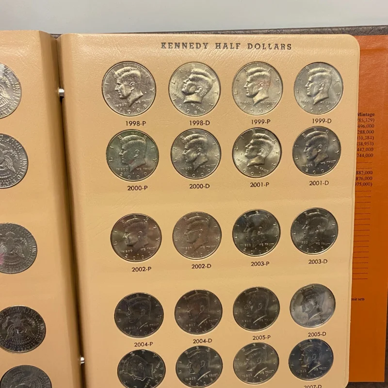 DANSCO ALBUM #7166 1964-2017 Kennedy Half Dollars Set of 88 Coins (1964-2011)