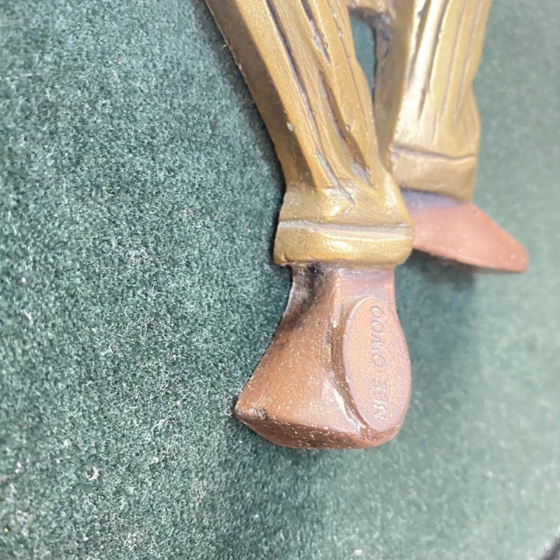 Northern Drummer Handmade Cold Cast Bronze Sculpture - Kwatei Nee-Owoo