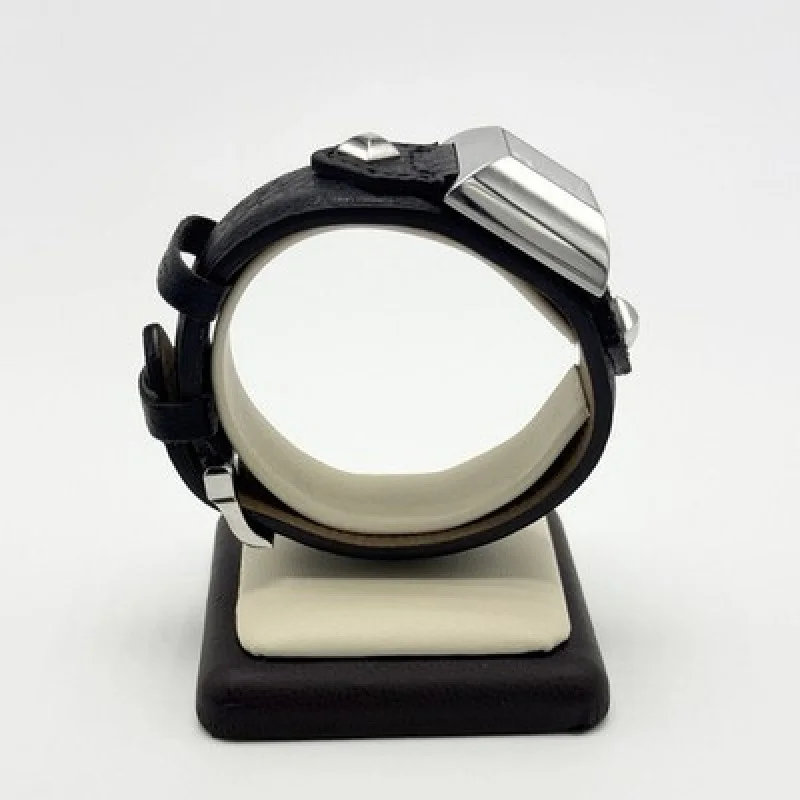 Givenchy GV.5238L Swiss Made Women’s Quartz Watch Black Leather 4G Silver Tone