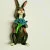 BUNNY FIGURINES SET ONE HAS FLOWERS IN HAND