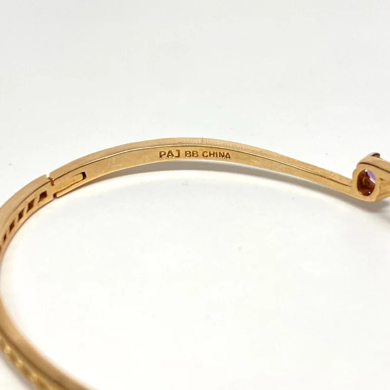 PAJ Gold Plated Amethyst Bangle Bracelet, BB CHINA