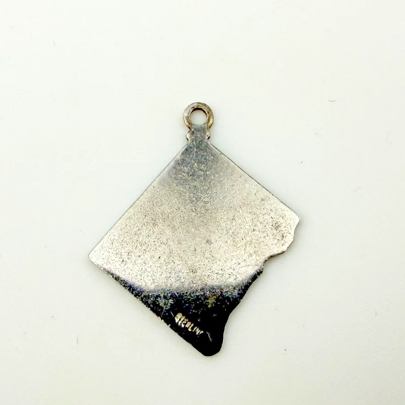 Sterling & Enamel WASHINGTON DC Vintage Estate Charm - State Souvenir
