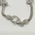 Judith Ripka Silver 925 CZ Charms Bracelet Size 7.5” Long, 7 pieces, Pouch, Box