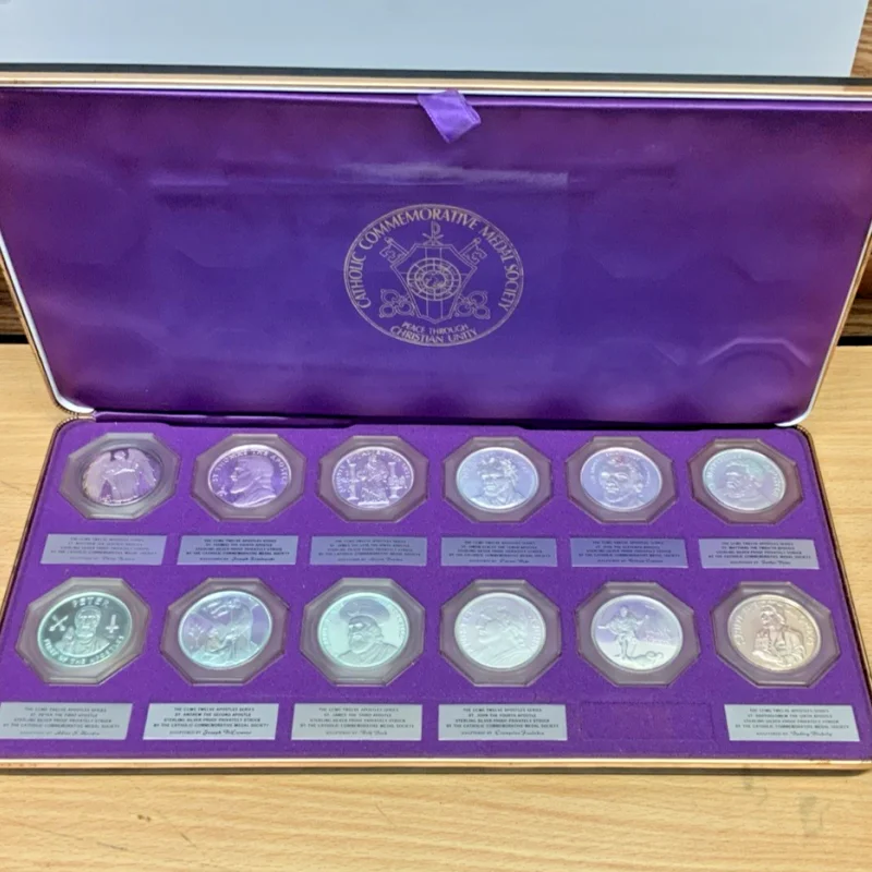 CCMS Catholic Commemorative Medal Society 12 Apostles Sterling Silver Proof Set