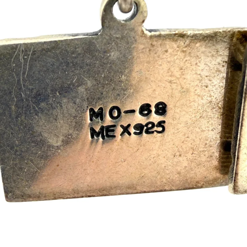 Mexican Sterling Silver Aztec Dangle Earrings - MO-68 MEX 925