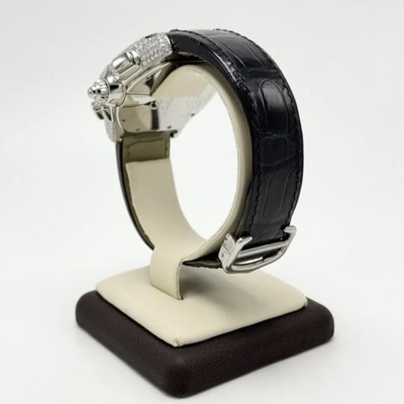 Cartier Roadster XL Chronograph Automatic Diamond Watch 42mm Black Dial 2618