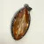 Sterling Silver Glass and Marcasite Stones Pendant