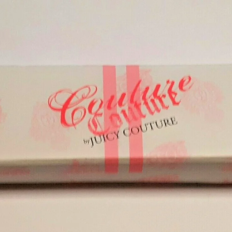 Juicy Couture Gold Tone Link With Charm Pink Lace Bracelet