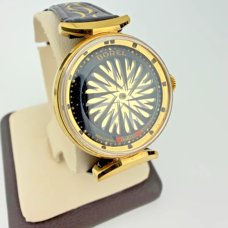 Working. Ernest Borel Cocktail Kaleidoscope 25mm Gold Dial, Manual Swiss Watch