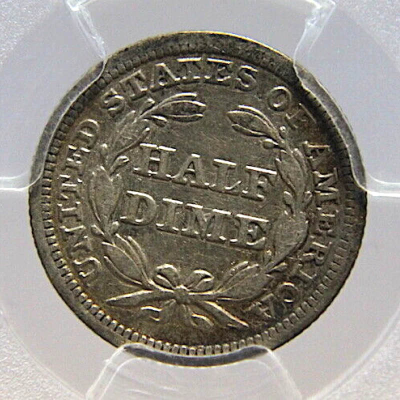 1853 PCGS VF 35 10c SEATED LIBERTY HALF DIMES