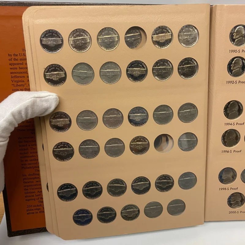 Jefferson Nickels Dansco Album with Proofs #8113 - 1938 to 2005 - No Coins