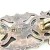 Art Nouveau 925 Sterling Silver Rectangular Floral Tiny Brooch Pin