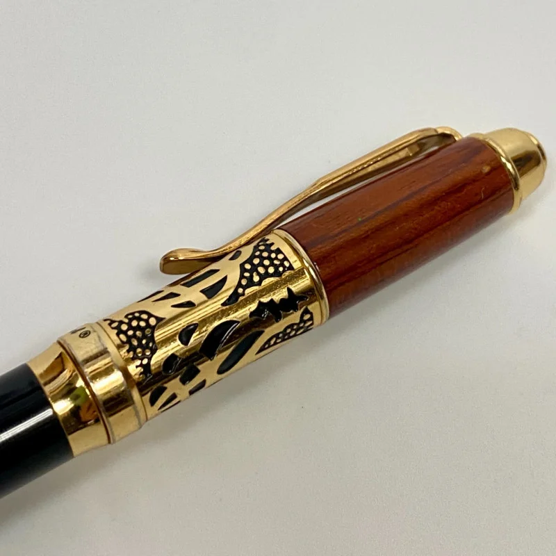 Philippe Amiel Gold Plated Ink Pen Unique Designer