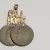 Unqiue 14K Call Home Words ON Two Ten Cents Coins  Head Pendent