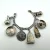 Vintage Sterling Silver Castelan Mexico Charm Link Southwestern Bracelet, 7”
