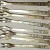Vintage Aztec Sundial H'orderves Forks Taxco Mexico Sterling Silver 925 