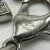 CHANEL A14V 5 CC Crystal Faux Pearl Long Necklace Silver Tone w/ Box