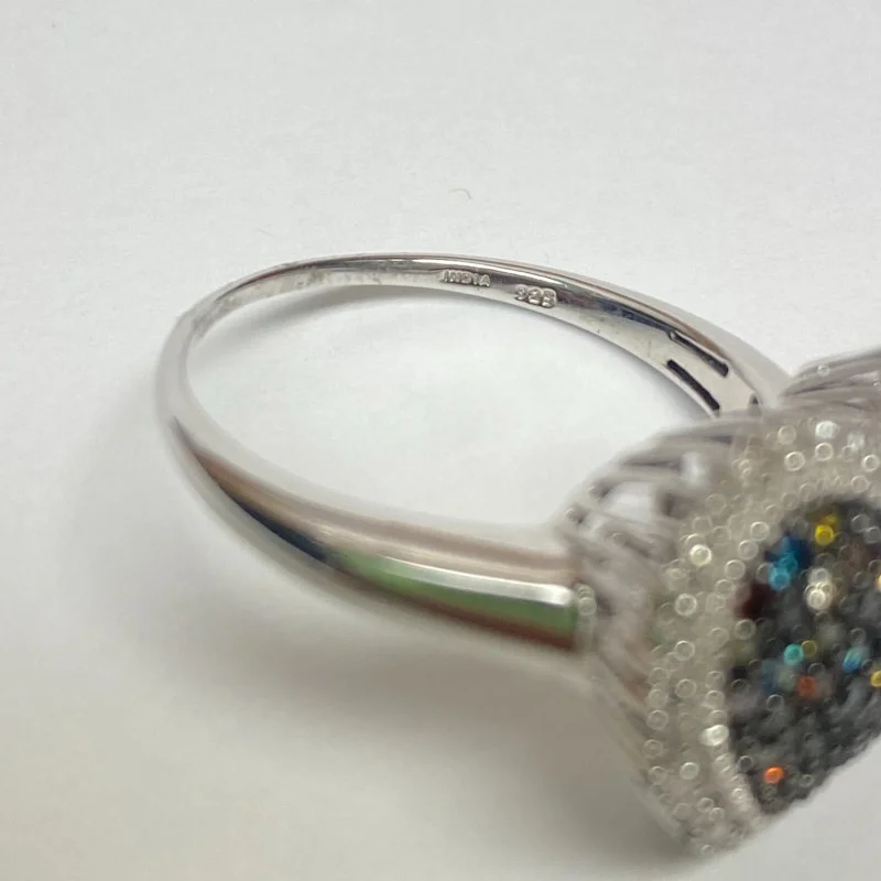 RING DIAMOND 1.5 ct Sterling Silver Size 10.25