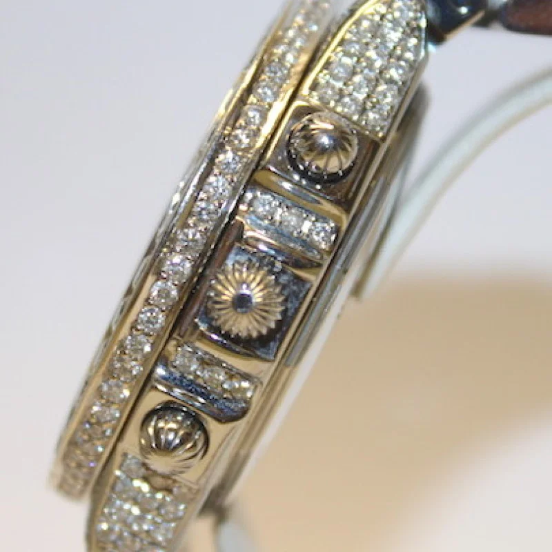 Breitling Crosswind Chronometer Stainless Steel 10.00 ct Diamond Watch