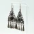 Oxidized Sterling Silver Black Onyx Chandelier Dangle Earrings - 925 China