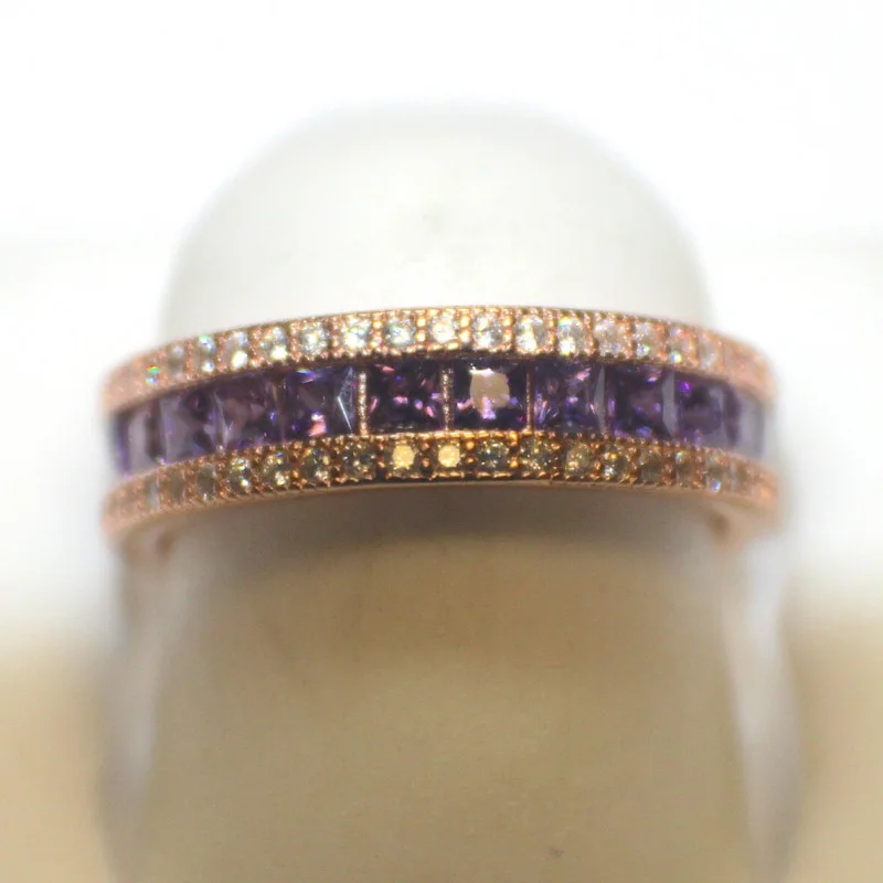 Shashi Lavashing Pink Rubies & Diamond Round Woman Ring Size 6 