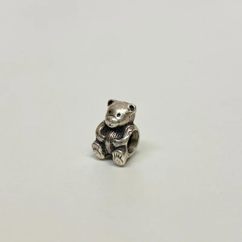 Genuine Pandora Sterling Silver TEDDY BEAR Stuffed Animal Charm 790395 RETIRED