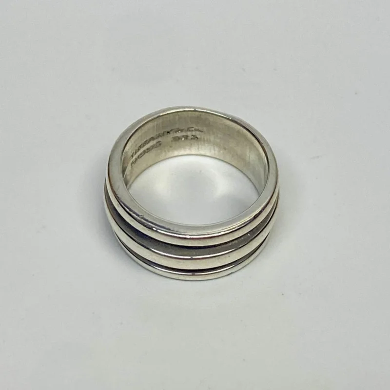 Tiffany & Co Ring  1995 Atlas Groove Wide Band Ring Size 5