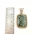 Large Sterling Silver Seraphinite Pendant - Handcrafted with Feathery Pattern