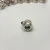 Pandora Heart Charm Retired Super Pretty Pink Rhodolite Sterling Silver 925 ALE