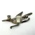 Vintage Taxco Mexico Sterling Silver Roadrunner Brooch with Abalone Inlay
