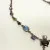 NICKY BUTLER STERLING UNUSUAL FESTOON DRAPE MOONSTONE, GARNET 17 NECKLACE