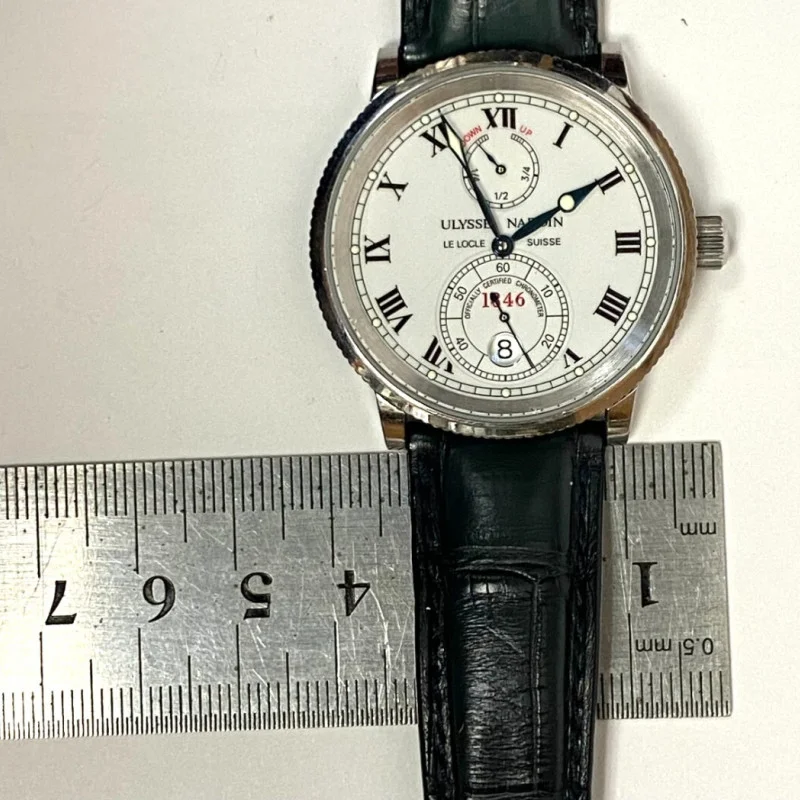 Ulysse Nardin Marine Chronomaster Ref-263-22 Automatic 38mm White Dial B&P