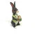 Authentic Vintage Heirloom Edition Rabbit Bunny Holding Egg Cast Iron Figurine !