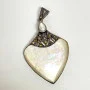 Sterling Silver Pendant Shell and Marcasite stones