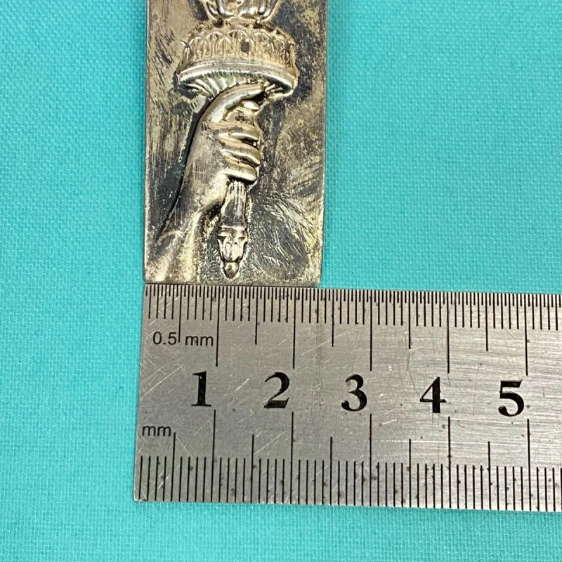 Tiffany & Co Silver Statue Liberty Torch Fire Money Clip Holder W/Pouch &am