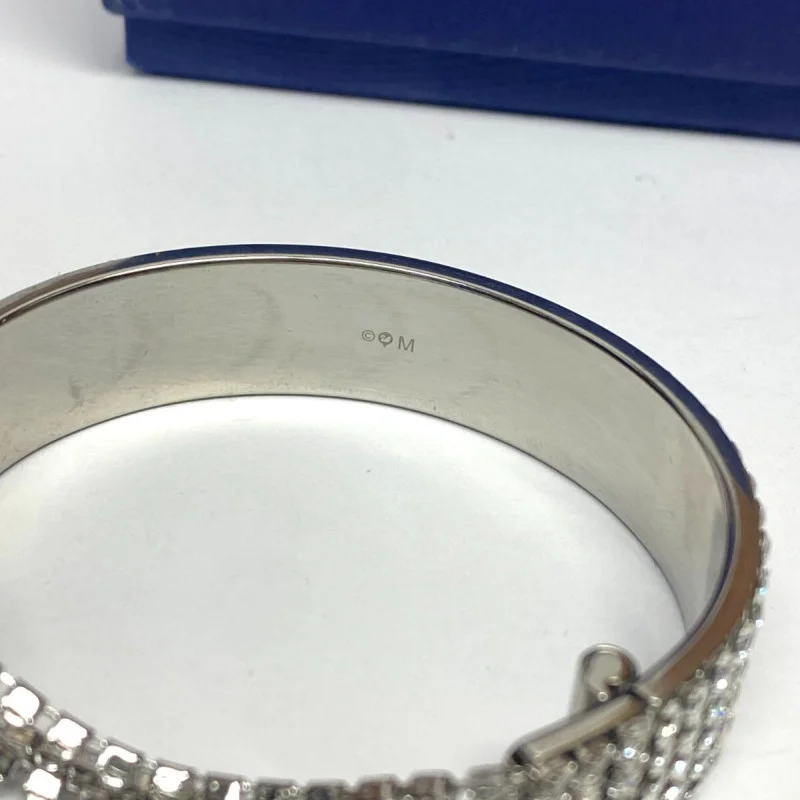 SWAROVSKI Ladies Fit White Stainless Steel Bangle
