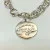 Tiffany & Co. Sterling Silver Round Tag Link Bracelet