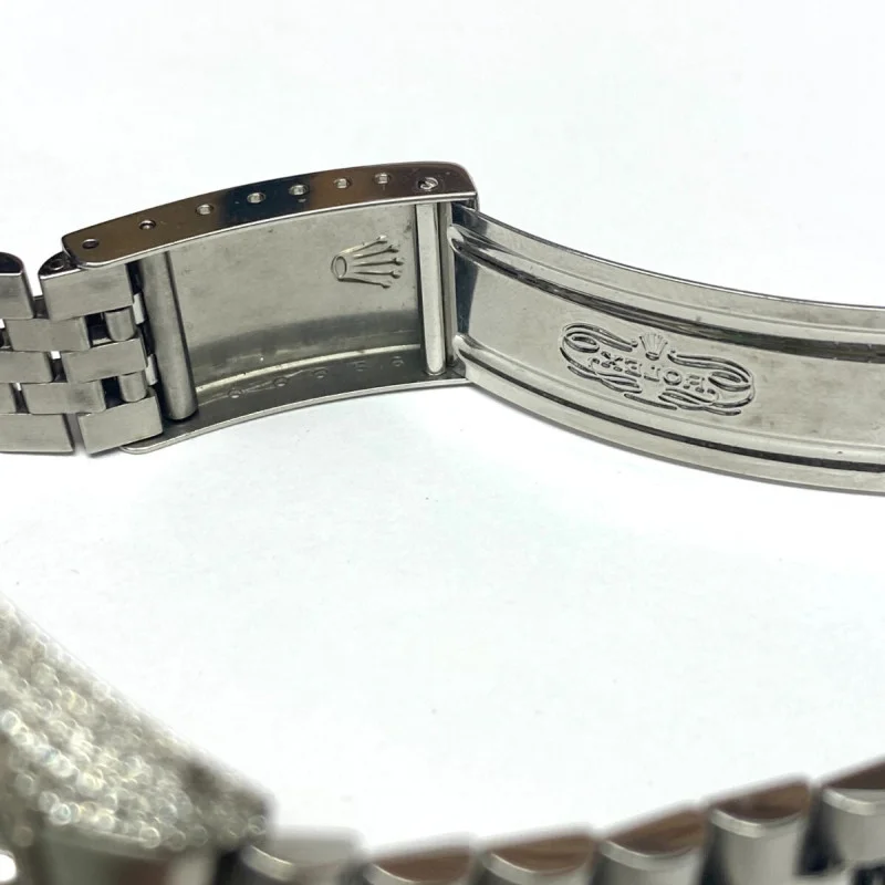 Rolex Datejust 36mm Stainless Steel Watch Diamond Bezel-White Roman Dial